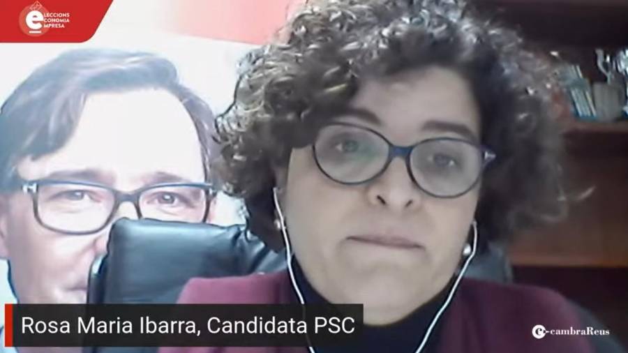La cap de llista socialista per Tarragona a les eleccions del 14-F, Rosa Maria Ibarra, ha intervingut aquest dilluns en el cicle que organitza la Cambra de Comerç de Reus.