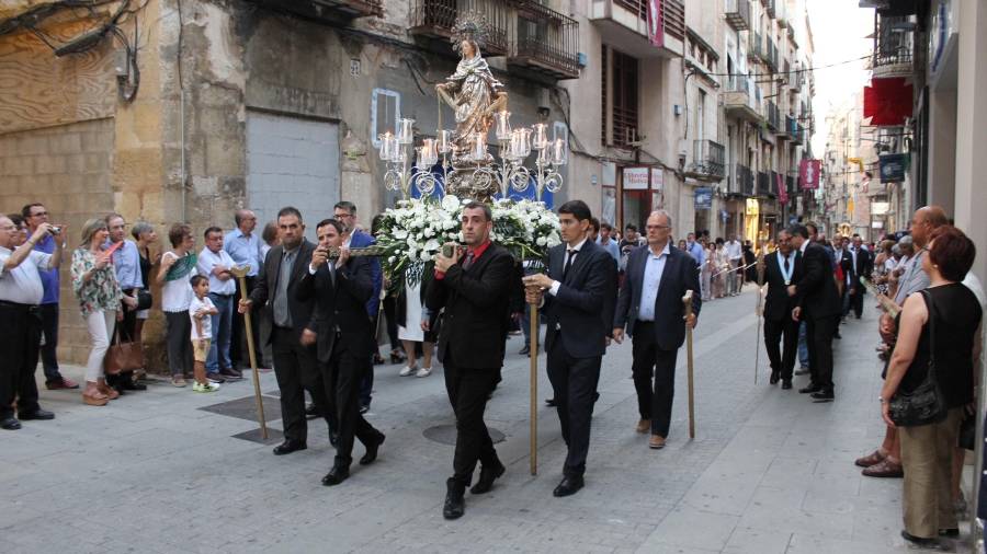 La processó de la Cinta és un dels actes més esperats de les festes per a molts tortosins. FOTO: Ajuntament de Tortosa