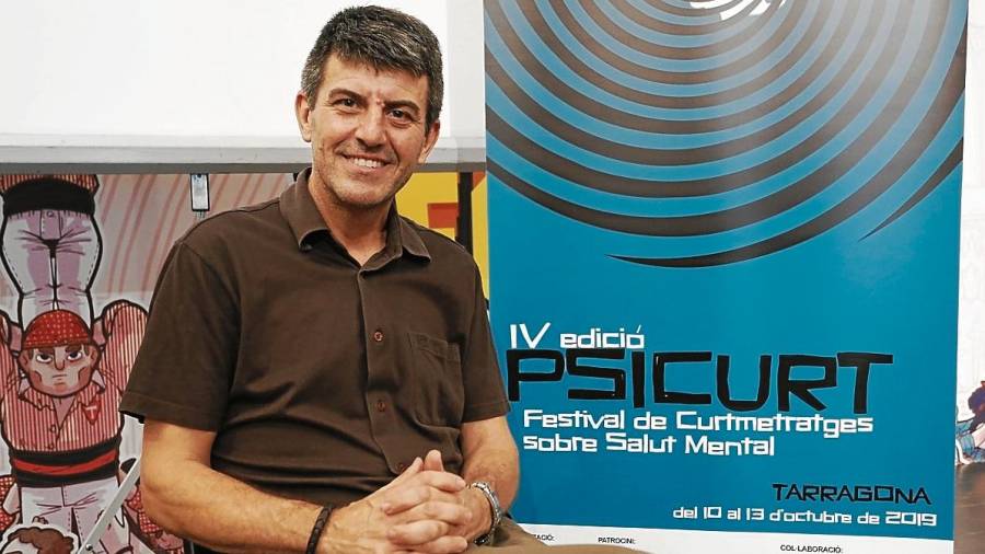 El coordinador del Psicurt, Jaume Descarrega, en el Teatre Tarragona. Foto: Pere Ferré
