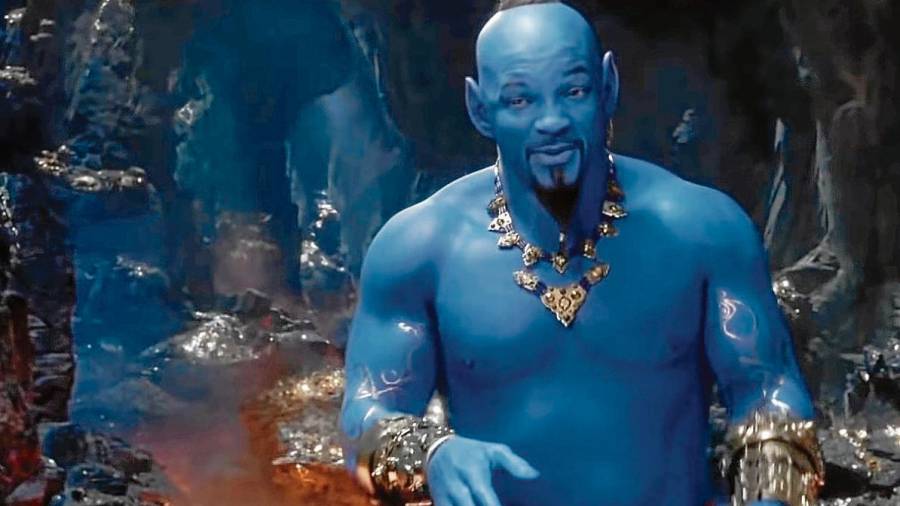 Will Smith en el papel del genio de la lámpara de 'Aladdin'
