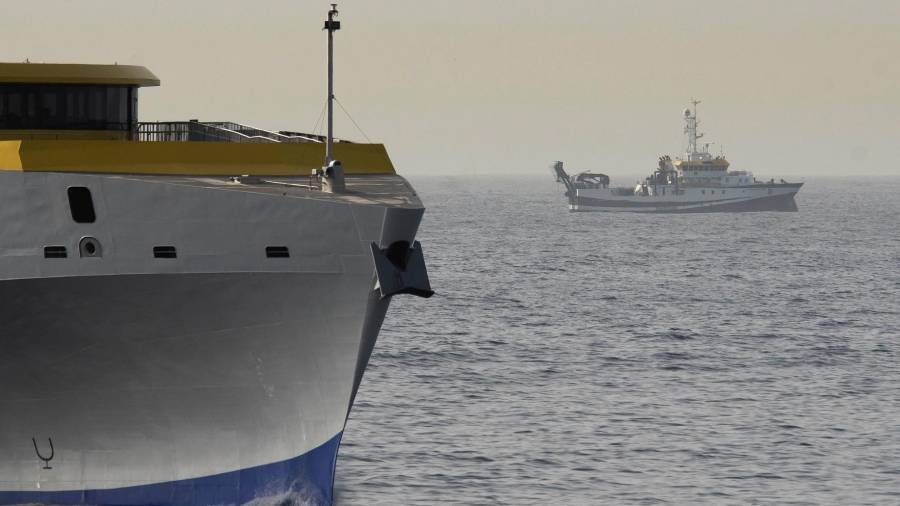 El buque oceanográfico Ángeles Alvariño ha encontrado el cadáver . Foto: EFE