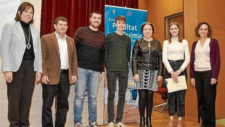 Los Premis de Recerca en Química a Batxillerat se entregaron el viernes en el Campus Catalunya. FOTO: Fabián Acidres