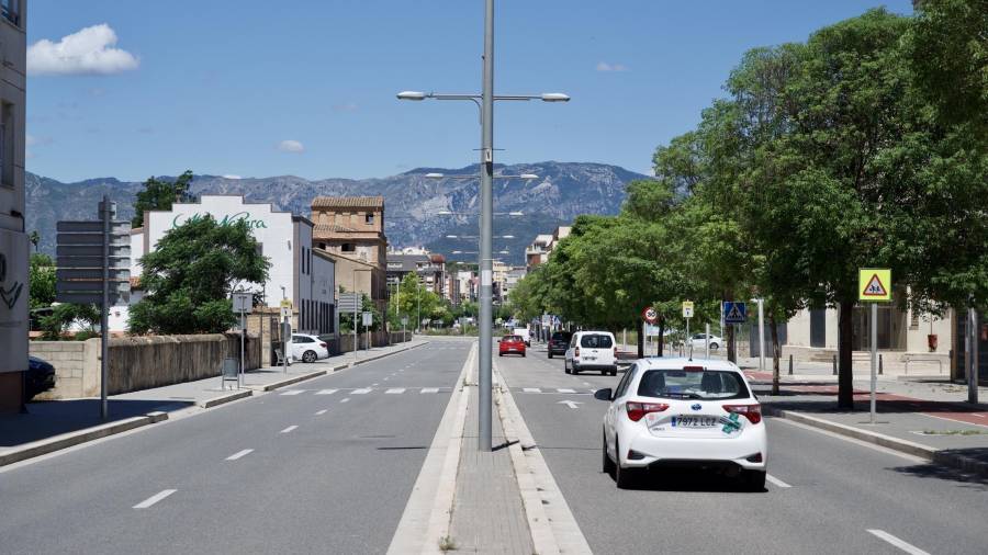 Detall de l’Avinguda dels Ports entre Tortosa i Roquetes, aquesta setmana. Foto: Joan Revillas