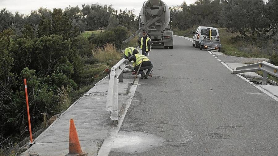 La Diputació millora la carretera entre la Sénia i Mas de Barberans