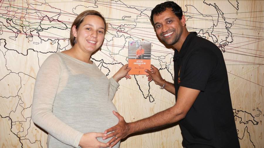 Sara Mampel i Amin Sheikh, dies abans que nasqués el seu nadó. FOTO: cedida