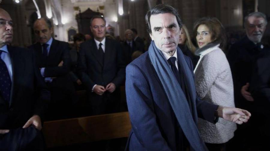 Imagen de archivo del expresidente del Gobierno José María Aznar. FOTO: EFE