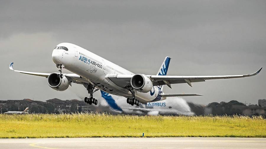 Imagen de un Airbus A350. FOTO: Airbus
