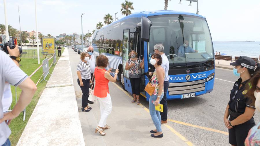 La Pineda acogió en julio la presentación a la prensa del nuevo servicio de bus urbano. FOTO: ALBA MARINÉ