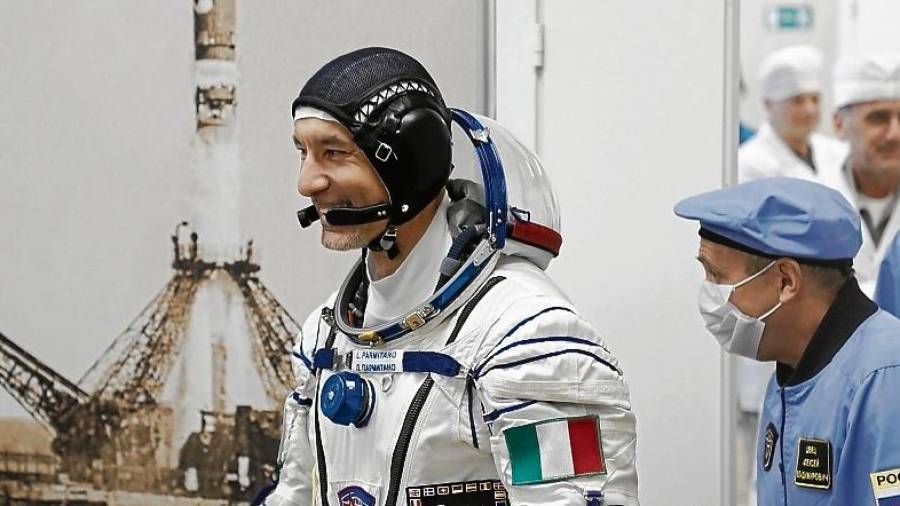 El astronauta italiano de la Agencia Espacial Europea (ESA) Luca Parmitano. FOTO: EFE