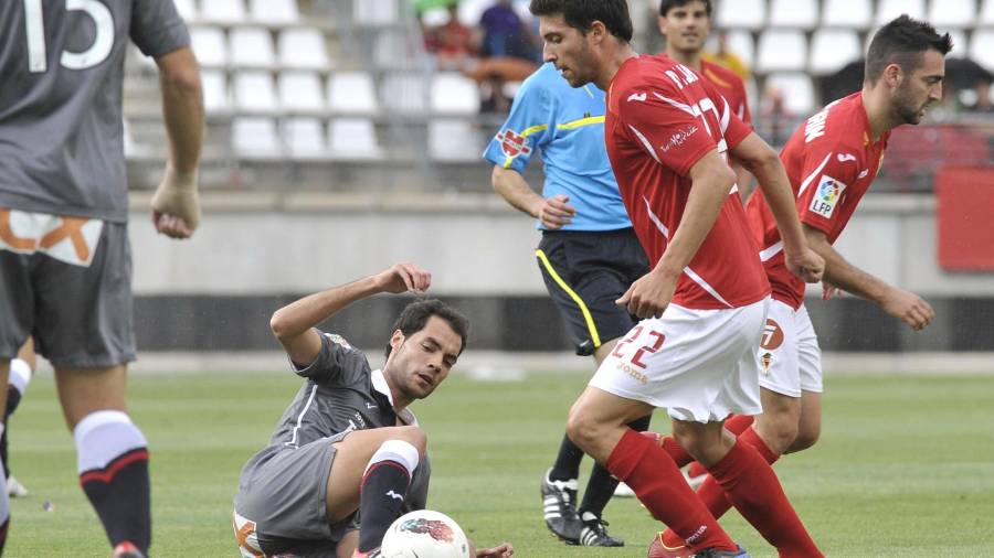 El último descenso del Nàstic a Segunda B se produjo el 20 de mayo de 2012 en el estadio de La Condomina, en Murcia. Foto: Diari