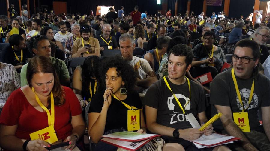 L’assemblea nacional de la formació anticapitalista es va celebrar ahir, diumenge, a Celrà (Gironès). FOTO: ACN