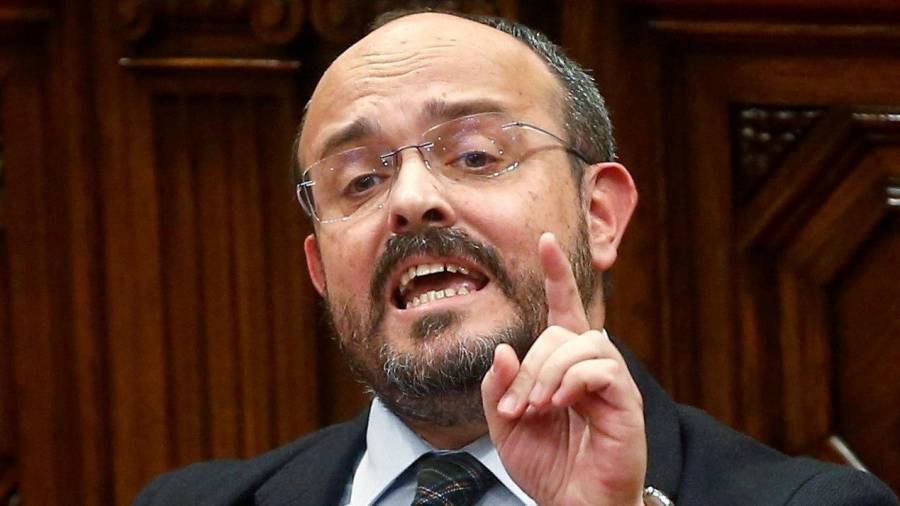 El diputado de Tarragona y presidente del PP de Catalunya, Alejandro Fernández. FOTO: EFE
