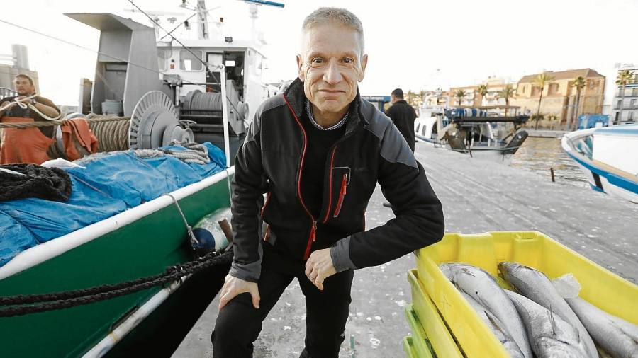 El presidente de la Confraria de Pescadors de Tarragona, Esteve Ortiz, hace unos días. FOTO: PERE FERRÉ