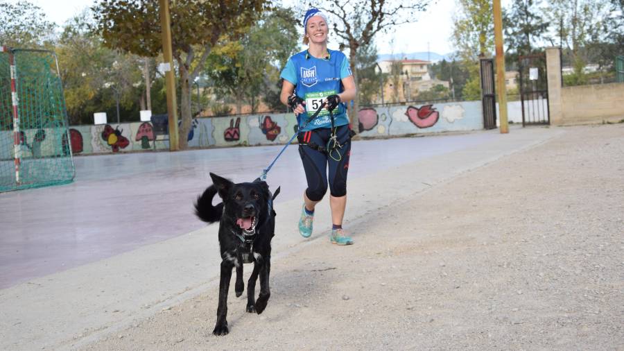Alba Chacón era aficionada a diversos esports juntament amb els seus gossos. Foto: Cedida