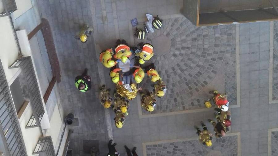 Imagen del rescate. Bombers