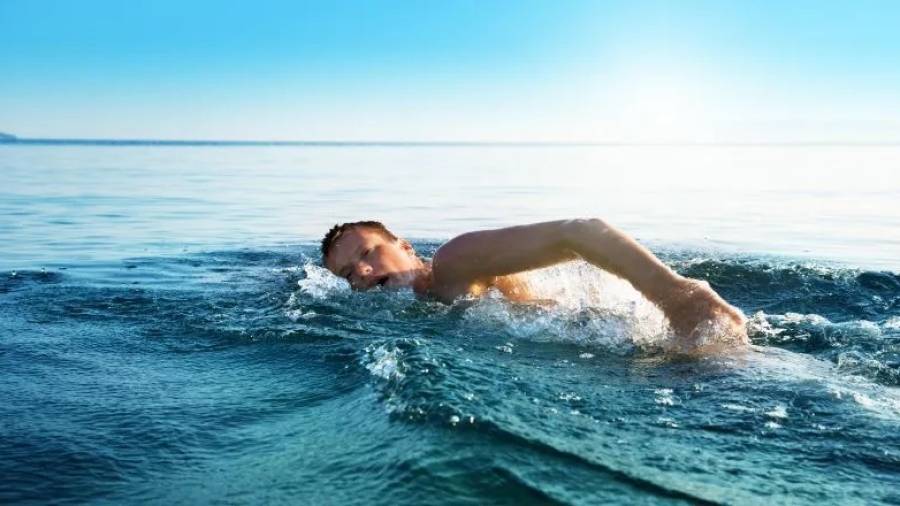 Un practicante de natación en mar abierto. FOTO: Getty Images/DT