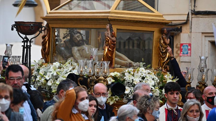 El misterio del Crist Jacent del Sant Sepulcre. FOTO: Alfredo González