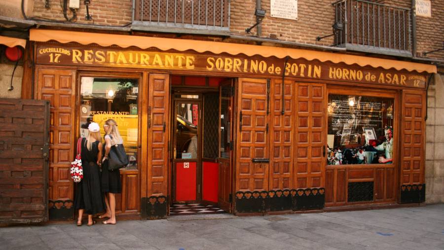 El mítico Botín, el restaurante más antiguo de España (1725). Foto: Wikipedia