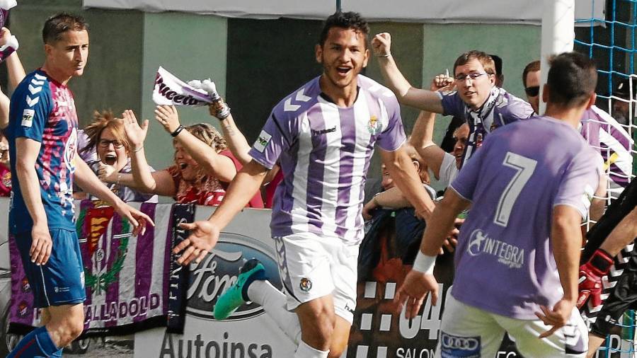 Luis Suárez fue una pieza clave en el filial del Valladolid.El cafetero anotó once goles en Segunda B. FOTO: El Norte de Castilla