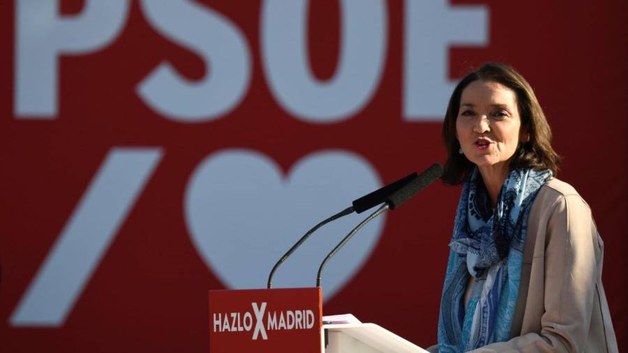 Imagen de Maroto durante un mitin de campaña en Madrid. EFE
