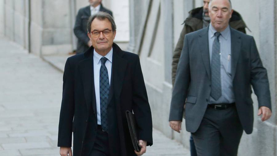 L'expresident de la Generalitat Artur Mas anant al Tribunal Suprem, on ha declarat davant el jutge Llarena