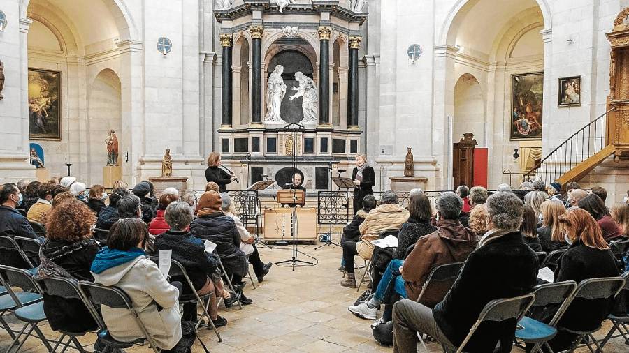 Imagen de un concierto de la formación Les Traversées Baroques, que inaugura hoy la quinta edición del Festival Terrer Priorat. Foto: Cedida