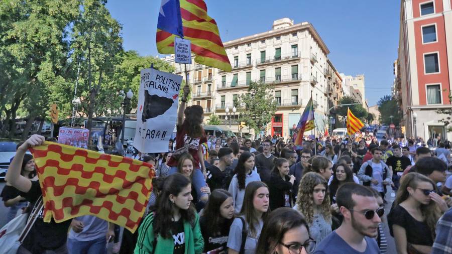 La vaga d'estudiants ha estat desigual a les universitats catalanes. FOTO: Lluís Milián
