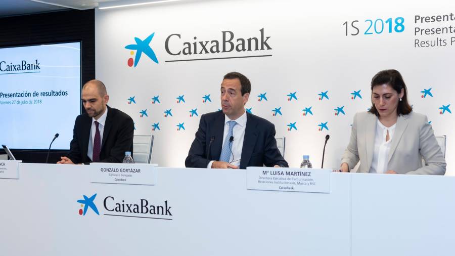 El Grupo CaixaBank, presidido por Jordi Gual y cuyo consejero delegado es Gonzalo Gortázar. Cedida