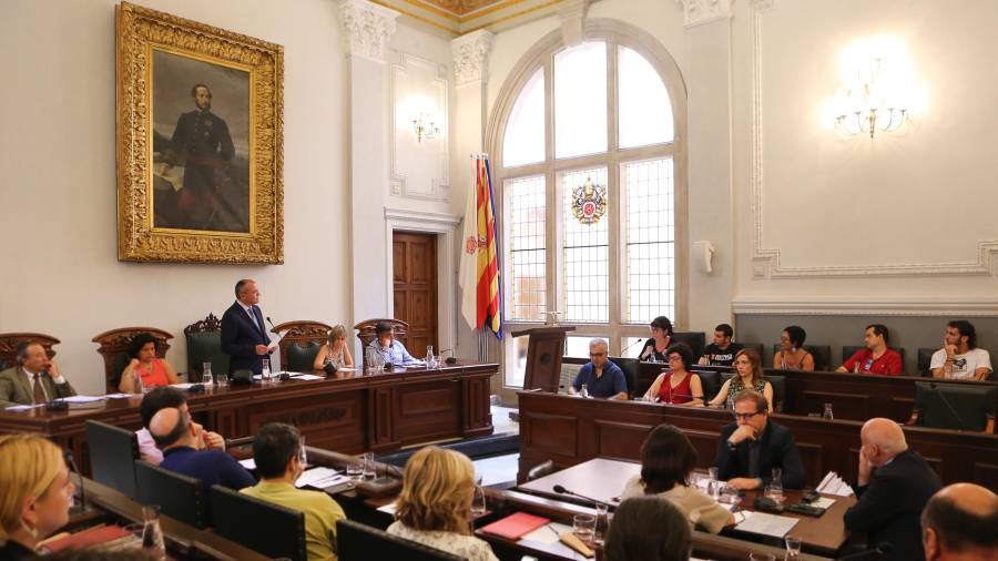 Imagen de un pleno celebrado en el Ayuntamiento de Reus. FOTO: ALFREDO GONZÁLEZ