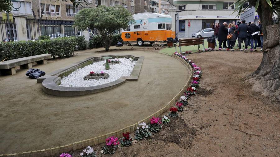 Imagen interior del jardín del Banc d’Espanya, que ha abierto definitivamente al público. FOTO: lluís milián