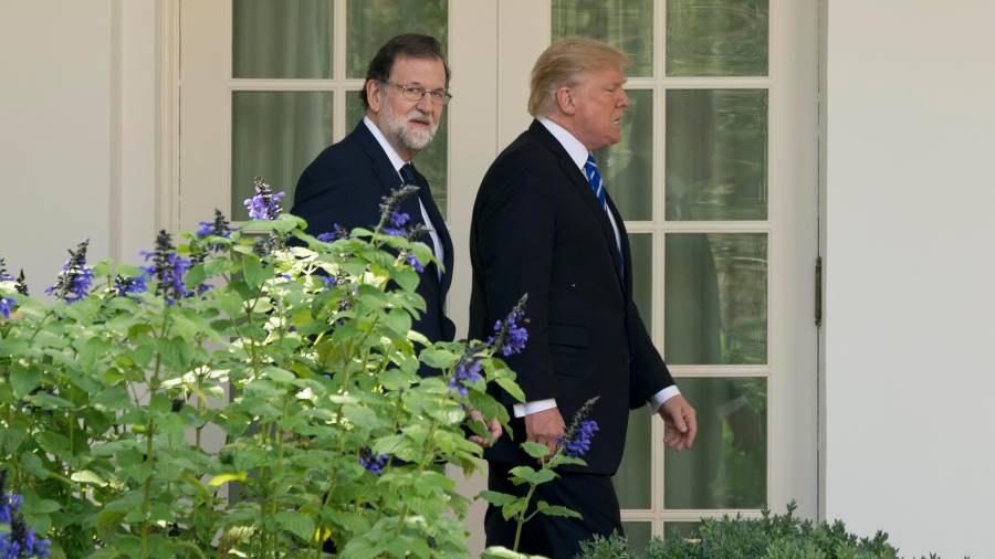 Trump recibe a Rajoy en la Casa Blanca. EFE