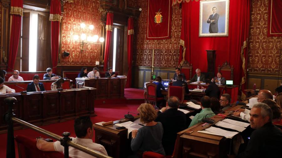 Sessió plenària de l'Ajuntament de Tarragona d'aquest més de maig. FOTO: ACN