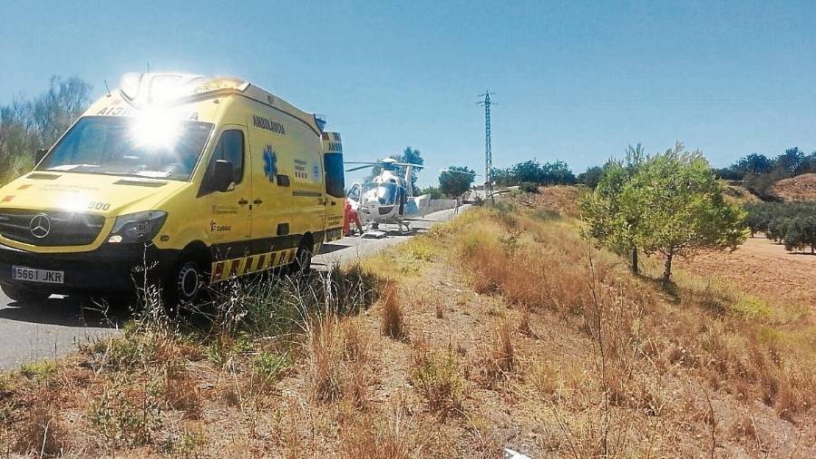 Un helicóptero evacuó a la joven al Hospital Sant Joan de Déu, donde falleció seis días después. FOTO: Cedida