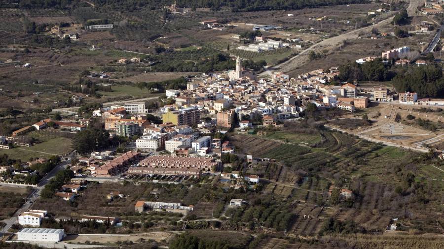 Vista aèria del municipi de les Borges del Camp, a la comarca del Baix Camp. FOTO: CEDIDA
