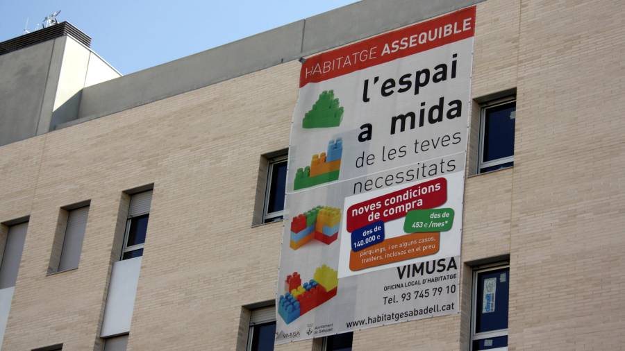 Promoción de viviendas de protección oficial en Sabadell. Foto: Jordi Pujolar