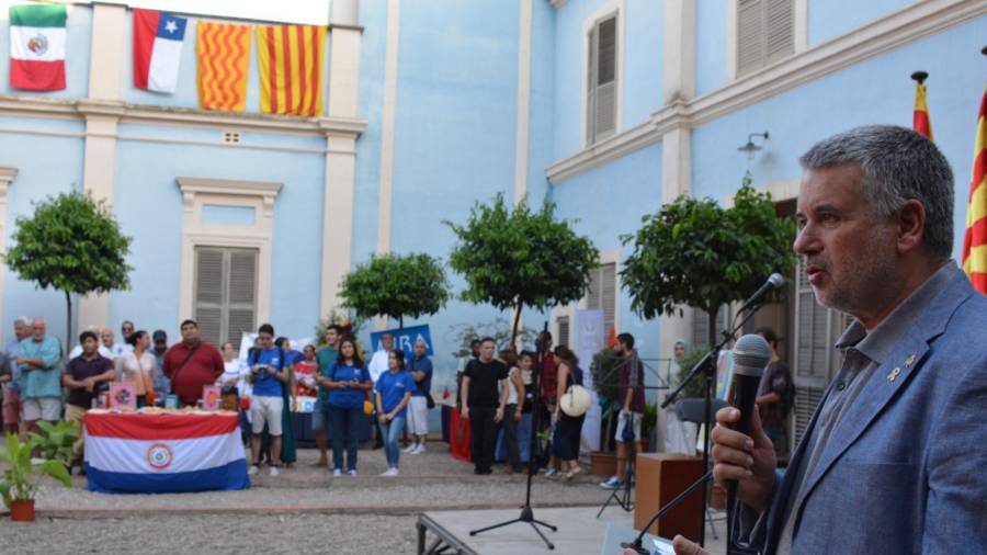El alcalde Pau Ricomà, este sábado, durante la presentación que se llevó a cabo en Casa Canals. FOTO: DT