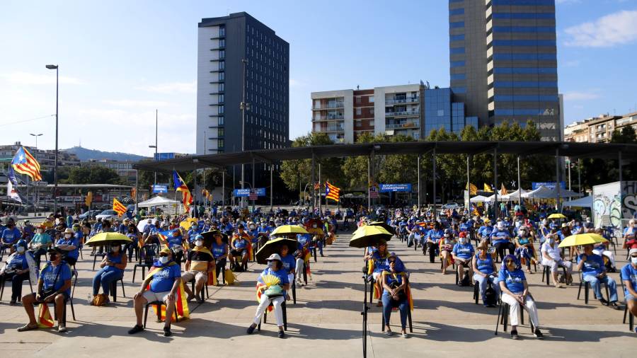 Imatge d'un acte de l'ANC a Barcelona. ACN