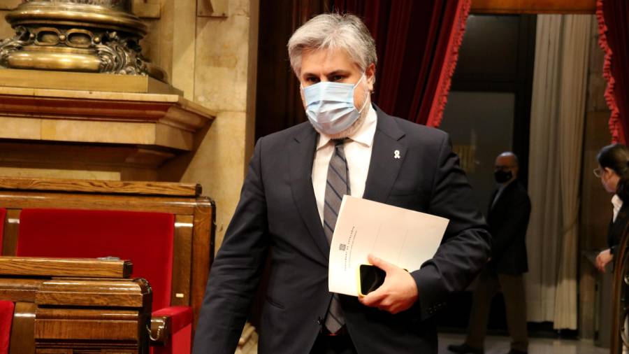 El president del Grup parlamentari de Junts per Catalunya, Albert Batet, en una imatge al hemicicle. Foto: ACN