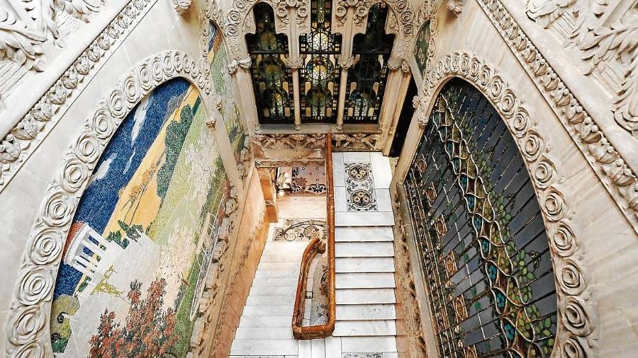 El interior de Casa Navàs está lleno de detalles y obras de arte. FOTO: Fabián Acidres