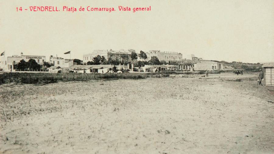 Una imagen de la playa en la época.