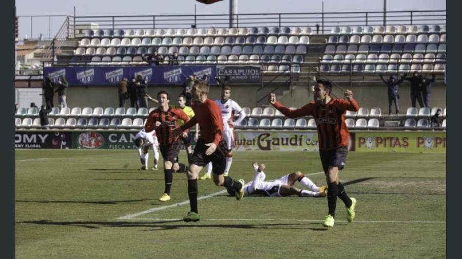 El gol ag&oacute;nico de Edgar Hern&aacute;ndez ante el Mallorca B signific&oacute; un golpe de efecto. Foto: Alba Marin&eacute;