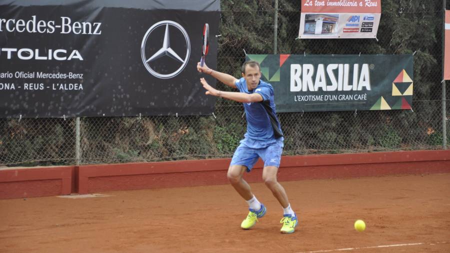 Lukas Rosol, durante su partido de individuales de este lunes. FOTO: CT Reus Monterols