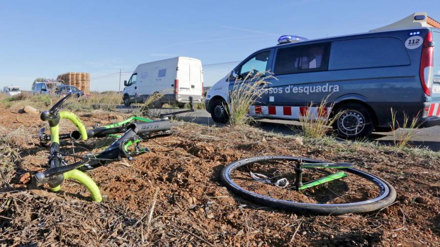 Un accidente mortal en la que murió una ciclista en Vilabella el pasado mes de diciembre.