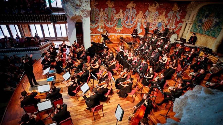 L'Orquestra Simfònica Camera Musicae, dirigida per Tomàs Grau. FOTO: Auditori Josep Carreras