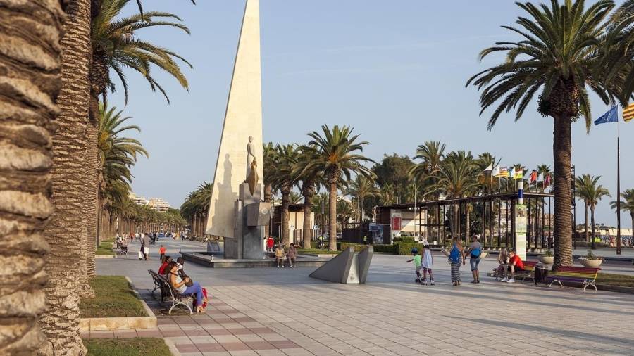 Imatge del monument a Jaume I al passeig del mateix nom. FOTO: Aj. Salou