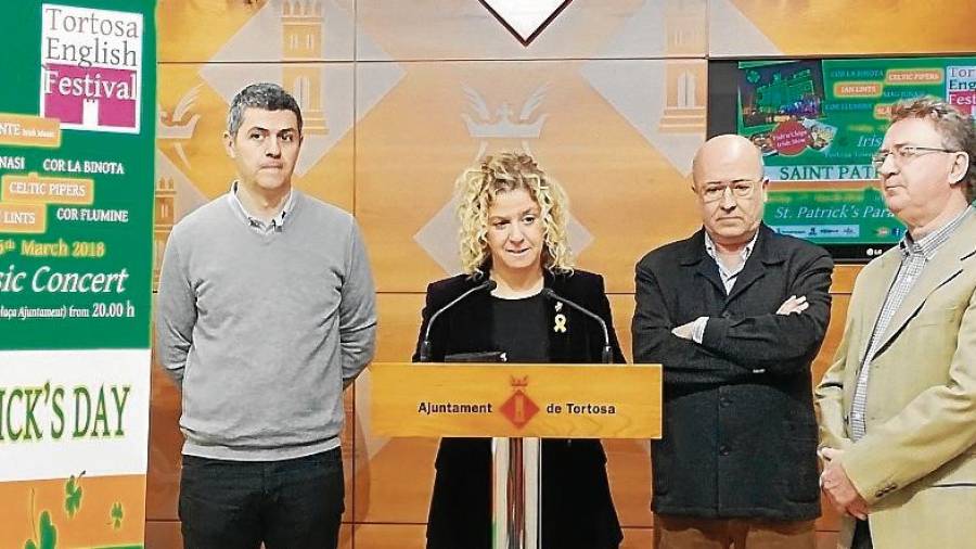 L’alcaldessa de Tortosa va presentar el programa d’actes. FOTO: cedida