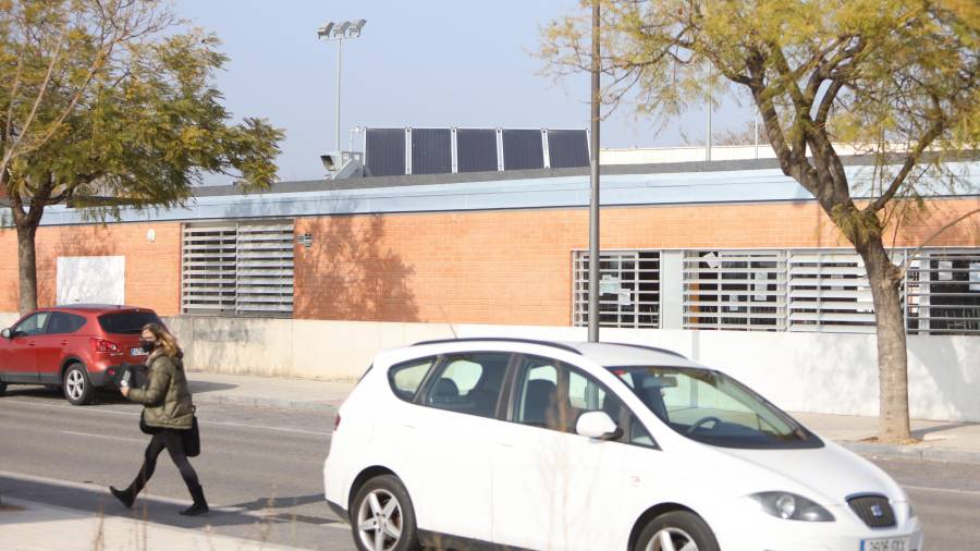 Placas solares de la escuela Alberich i Casas. Foto: A.M.