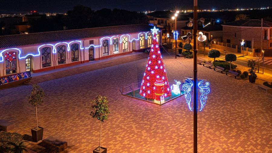 El alumbrado navideño de Constantí, ya encendido. FOTO: Ayuntamiento de Constantí