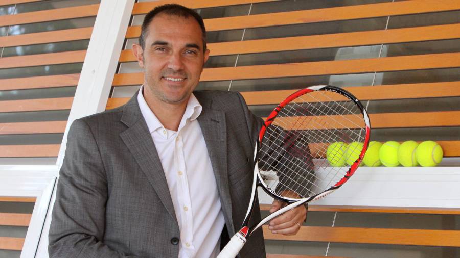 David Valeriano, en el Club Tennis Tarragona. FOTO: DT