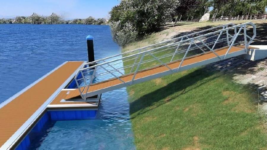 Imatge virtual del futur embarcador del riu Ebre.